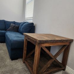Rustic Concealment End Table