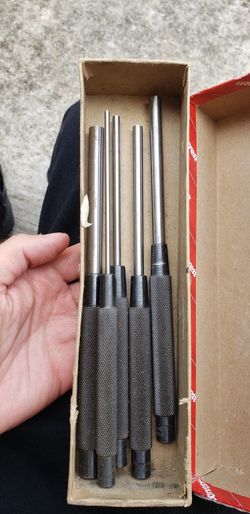 Starret Drive Pin Punch Set 5pc