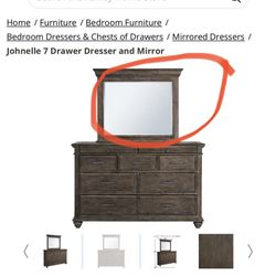 Ashley Furniture Dresser Mirror 