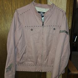 Vintage Harley-Davidson denim jacket Pink