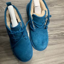 Blue UGG Tasman ankle boots 