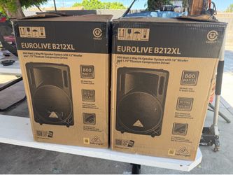 PA Speakers Behringer Pair For sale