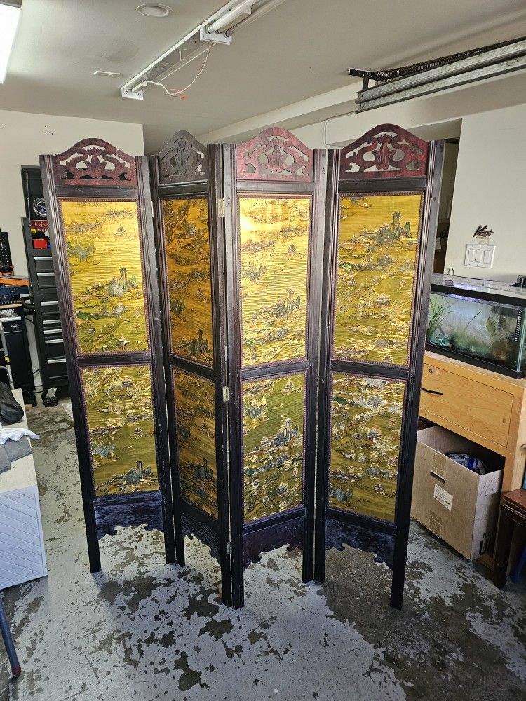 Vintage Chinese Double Sided Room Divider
