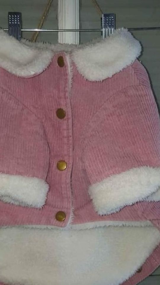 Sm. Dog Corduroy & Fleece Jacket