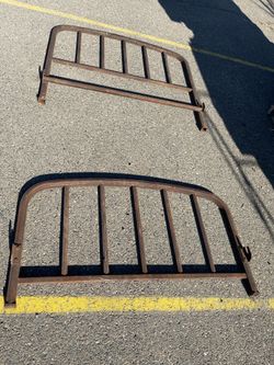 Vintage Ranch House Headboard And Footboard 