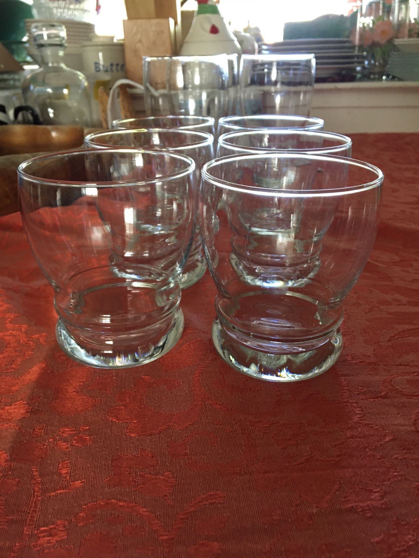 Glass Cups (set Of 9)