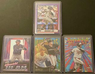 2025 Topps Cosmic Chrome/Topps Chrome Brooks Lee Rookie Cards (Lot of 4)