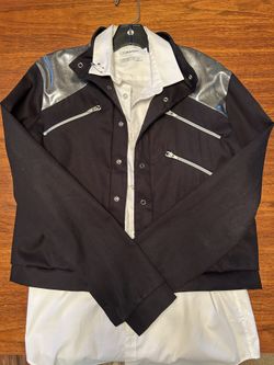 80s Punk Hip-Hop Unisex Jacket And White Shirt Halloween Costume Michael Jackson
