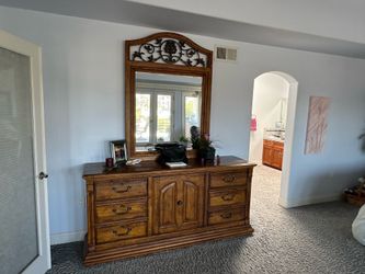 Vintage dresser and mirror