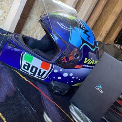 Motorcycle AGV Helmet With Cardo System 
