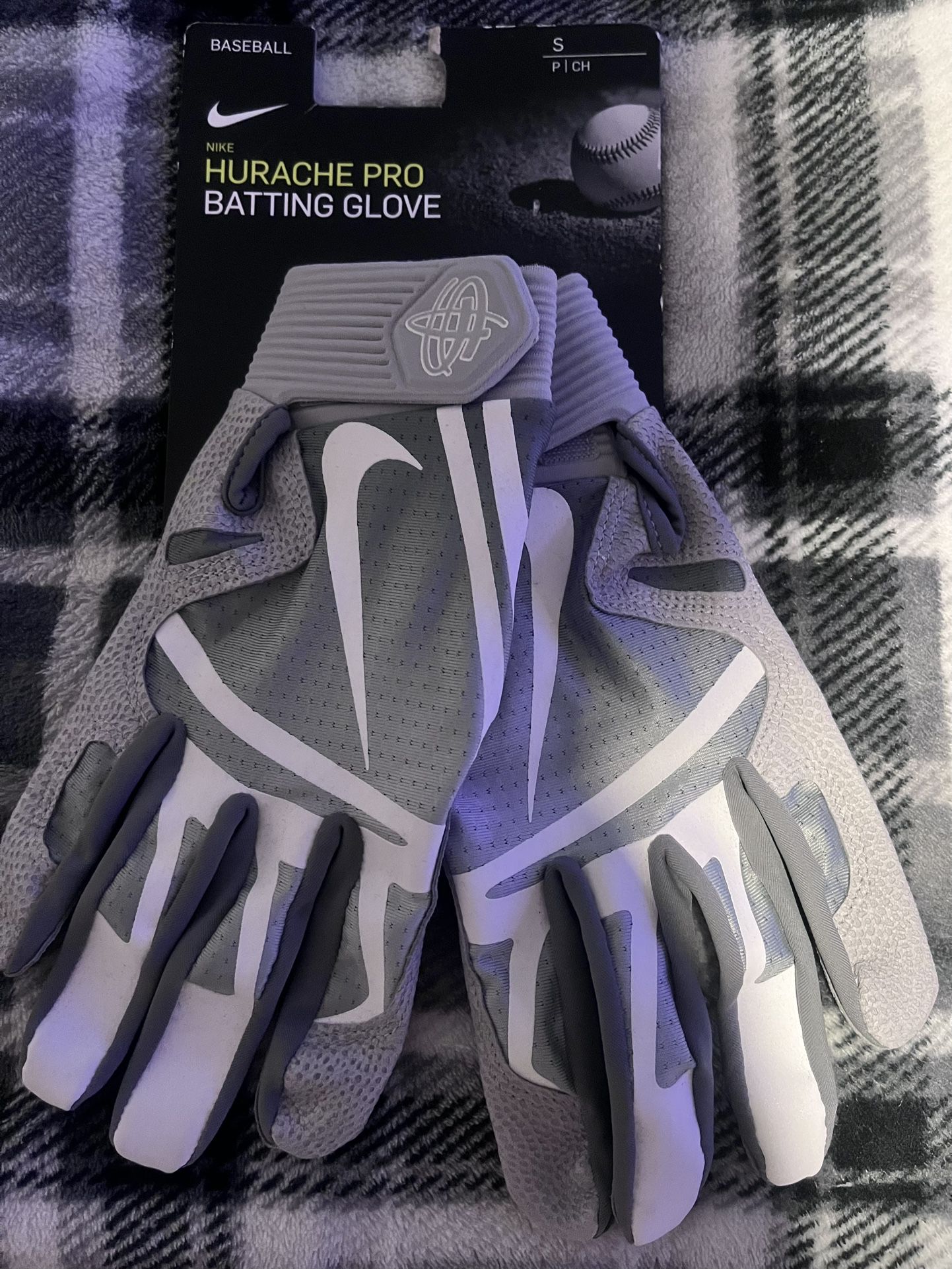 Nike Hurache Pro Batting Gloves. Baseball Unisex Small Gray. New NWT