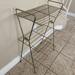 Gold Metal End Table 