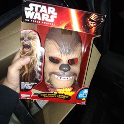 *NEW* Star Wars-Chewbacca Talking Electronic Mask-The Force Awakens-Wookie Roar.
