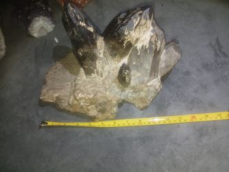 Big smokey quartz cluster