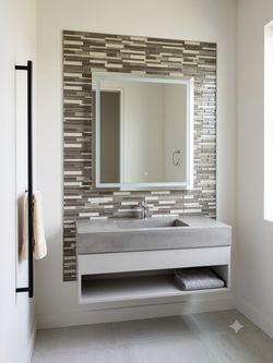 13X Elida Ceramica Coquina Ridge 12”x12” Glass Metal Mosaic Wall Tiles – New