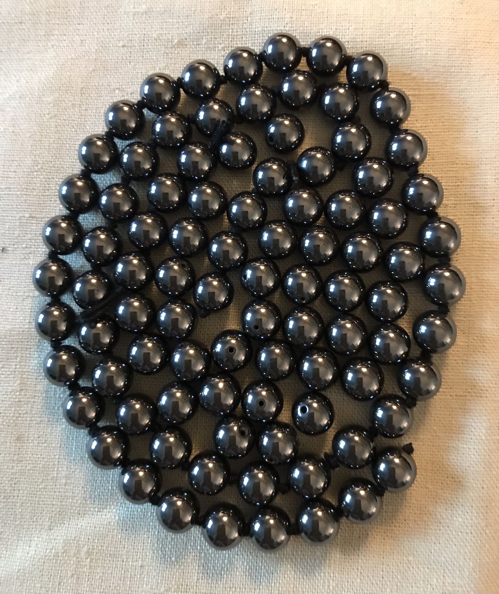 Beautiful Heavy Round Hematite Beads