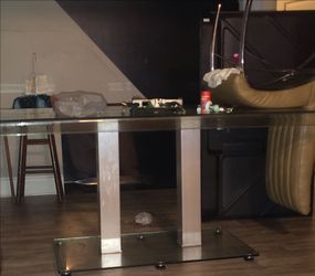 Glass kitchen table