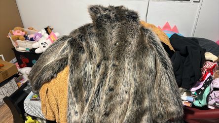 Spirit Hood gray classic fur coat