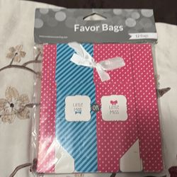 Favor bags little man or little miss total bags12