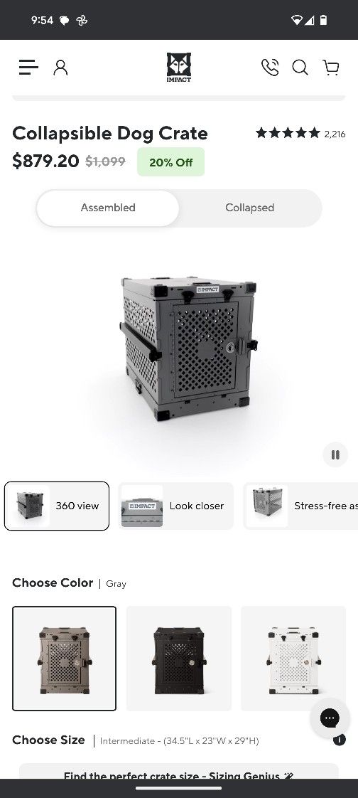 Collapsible Dog Crate