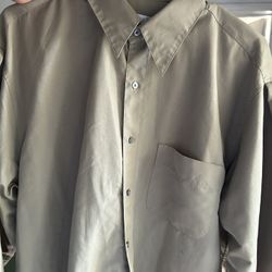 Perry Ellis Portfolio Very Slim L 16 32/33 Button Down Long Sleeve Shirt 
