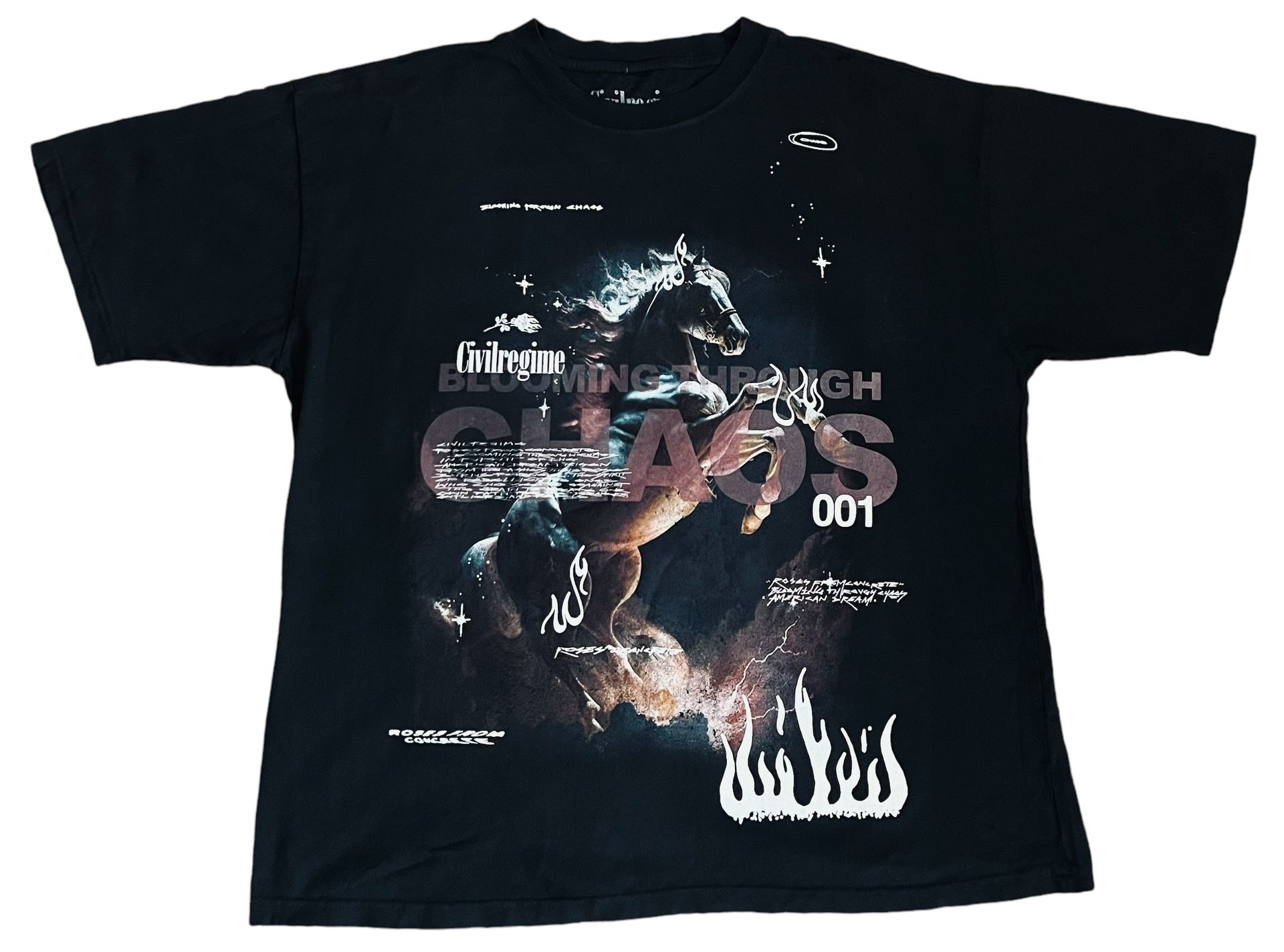 Civil Regime X Darc Sport Sz Large Shirt “Blooming Through The Chaos” NWOT