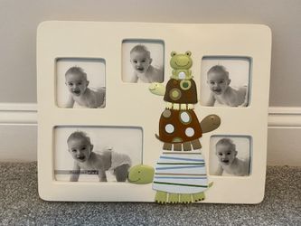 Turtle &  Frog Baby Frame