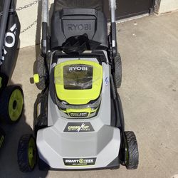 RYOBI 40V HP Brushless 21 in. Cordless Battery Walk Behind Dual-Blade Self-Propelled Mower with (2) 6.0 Ah Batteries & Charger