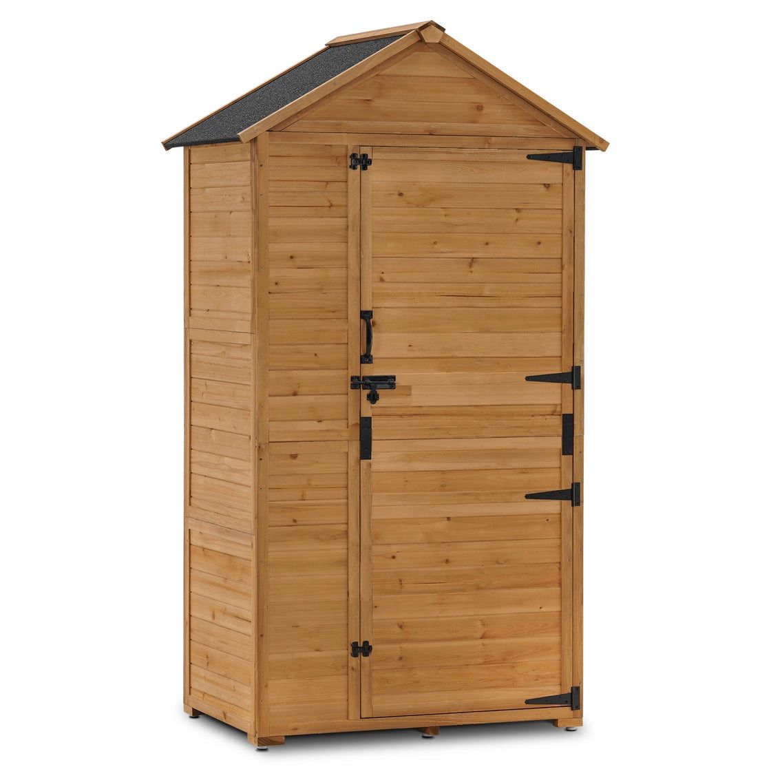 Fir Wood Garden Shed Outdoor Storage Unit 1998 Mcombo