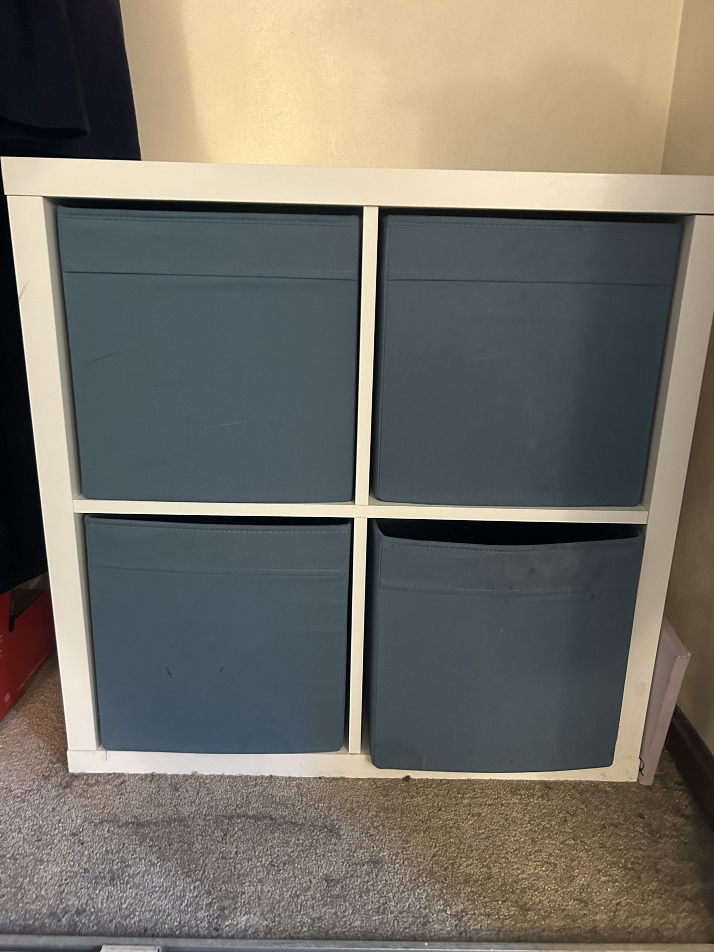 Cube Storage With Fabric Cubes
