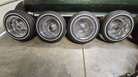 Lowrider 100 spoke Daytons dayton wire wheels 3 wing Dayton Knockoffs Stamp Daytons $ trade 13x7 Tru spoke wire Tru Classics wire gold Zenith Roadster