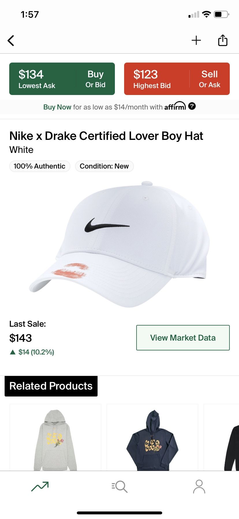 Buy Nike Certified Lover Boy Hat 'White' - DD9085 100