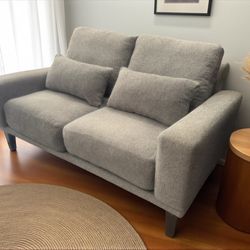 Down Filled Loveseat Space Saving Sofa Couch
