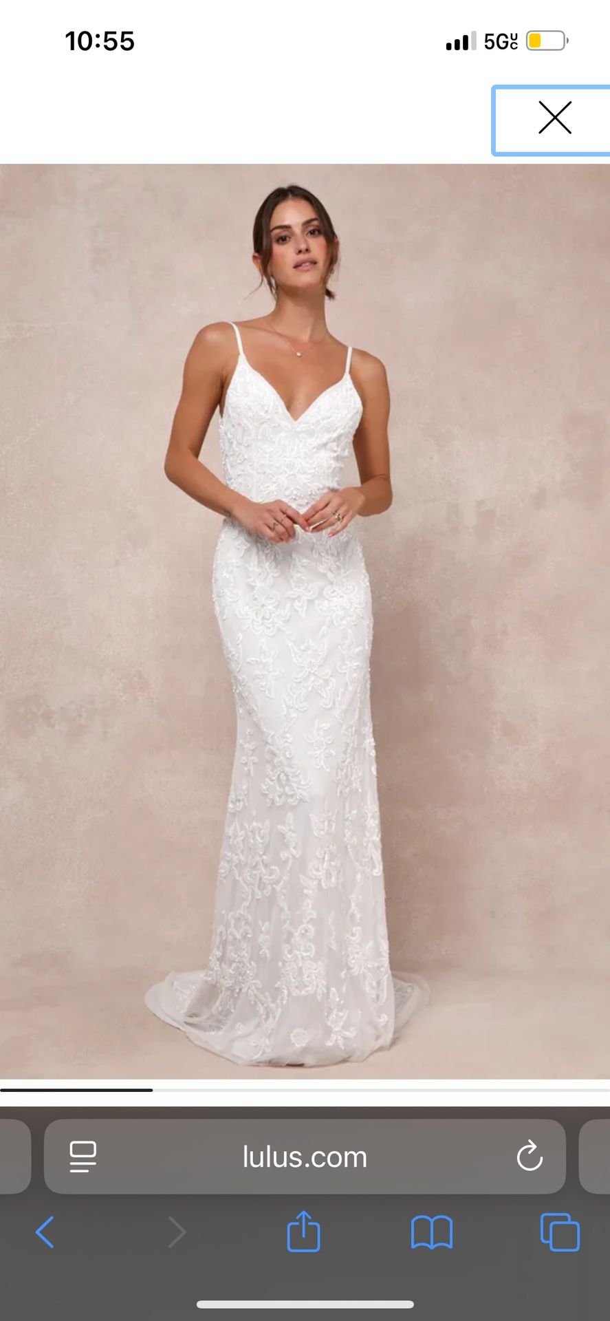 Lulus Sequin Wedding Dress