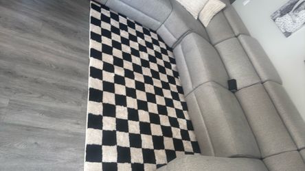 Checkered rug