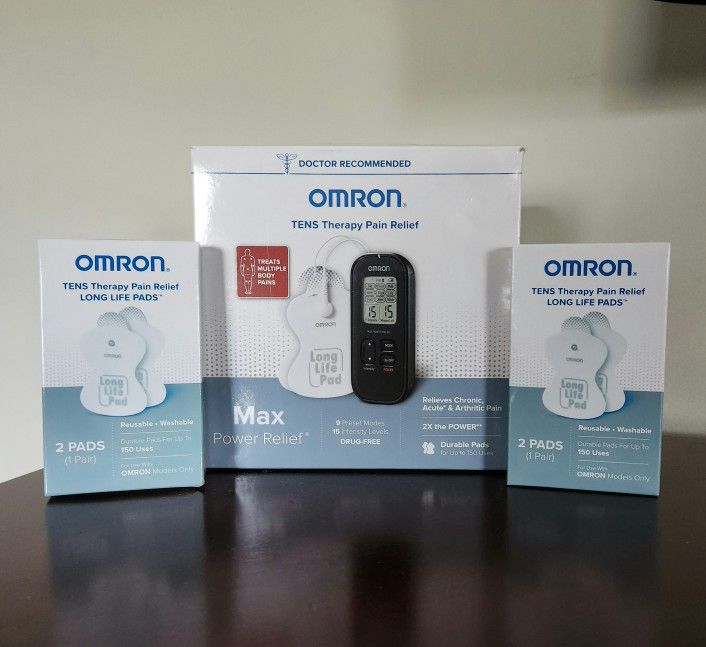 Omron TENS Therapy Pain Relief Max Power Relief Plus Replacement Pads