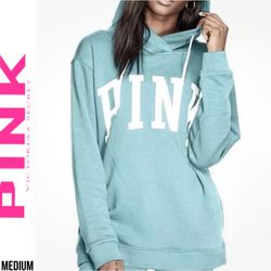 Victorias Secret PINK Crossover Tunic Hoodie Sweater 