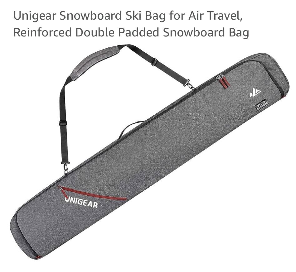 Unigear Snowboard Ski Bag for Air Travel, Reinforced Double Padded Snowboard Bag