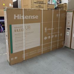 65 Inch Hisense ULED U8K Mini LED 4K HDR Smart 144 Hertz TV