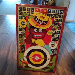 Antique Wyandotte Toys Sambo Dart 🎯 Board Game