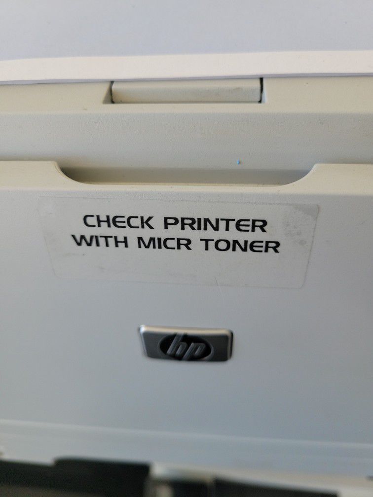 CHECK PRINTER WITH MAGNETIC TONER 