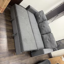 Used sofa bed gray