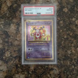 PSA 10 Graded Mr.mime Pokemon Card 