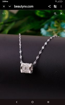 Silver Flash Necklace Pendant