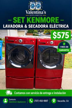 WASHERS AND DRYERS WITH ONE MONTH WARRANTY