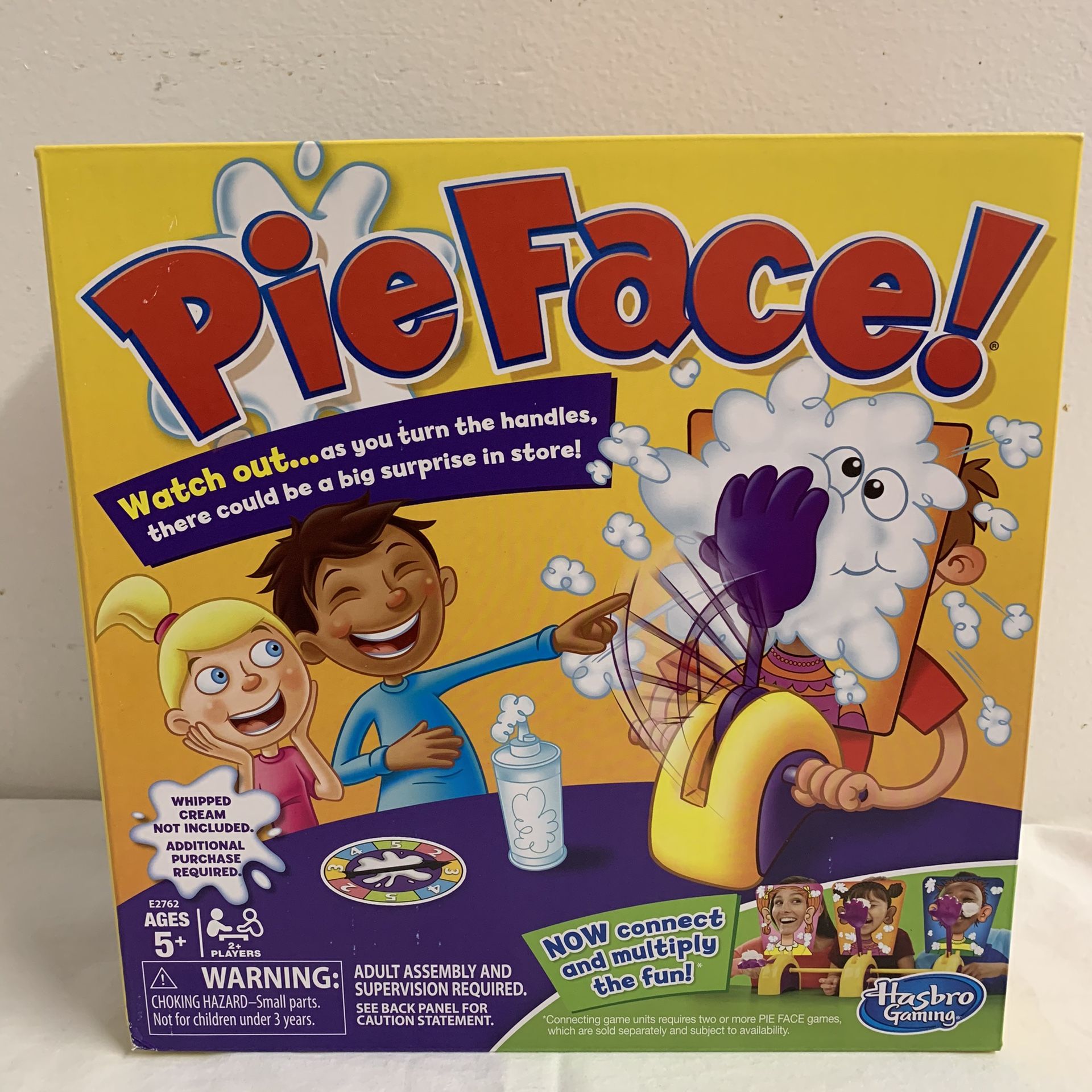 New Hasbro Pie Face PieFace Game For Kids Ages 5+ Family Fun
