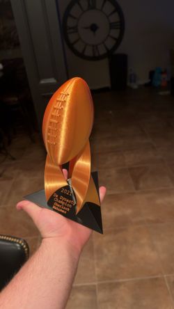 Custom fantasy football trophies