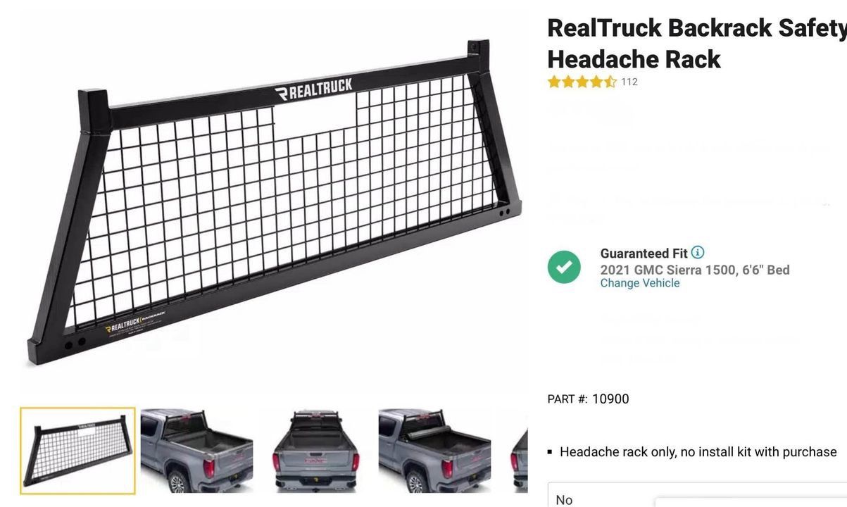 Backrack Safety Headache Rack