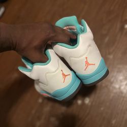 Jordan 5 Retro Light Aqua GS)