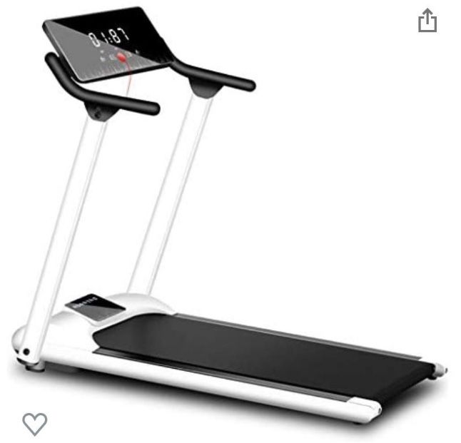 Electric Treadmill, 280lb Load Limit Mini Motorised Portable Treadmill Fitness Equipment Home Treadmill Small Fitness Machine